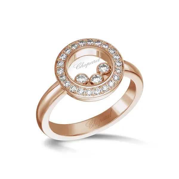 Gold Ring Chopard Happy Diamonds 82A018-5216