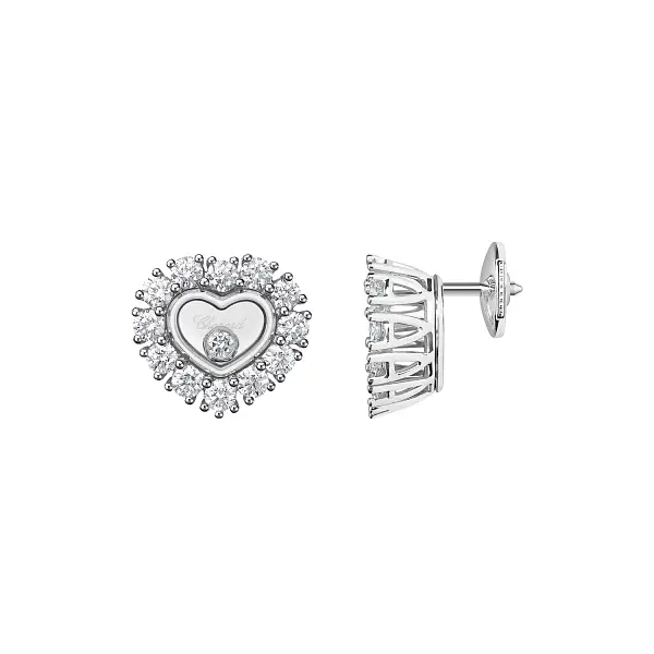 Gold Earrings Chopard Happy Diamonds 83A616-1001