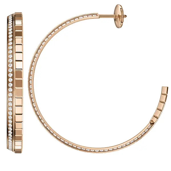 Gold Earrings Chopard Ice Cube 837008-5002