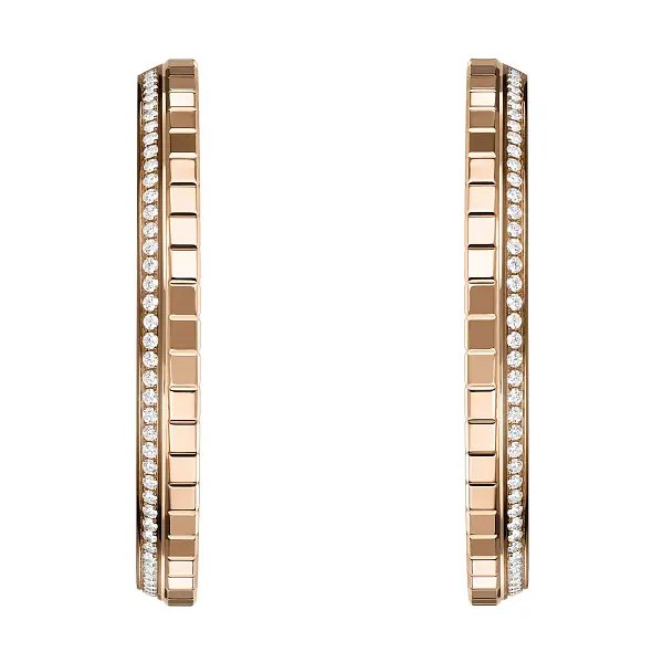 Gold Earrings Chopard Ice Cube 837008-5002