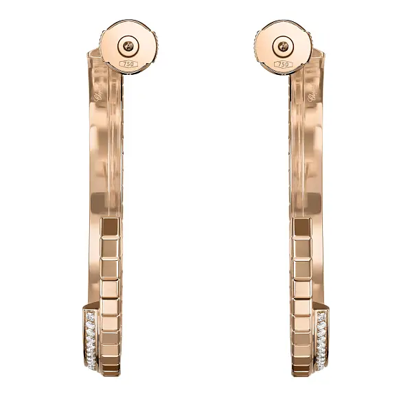 Gold Earrings Chopard Ice Cube 837008-5002