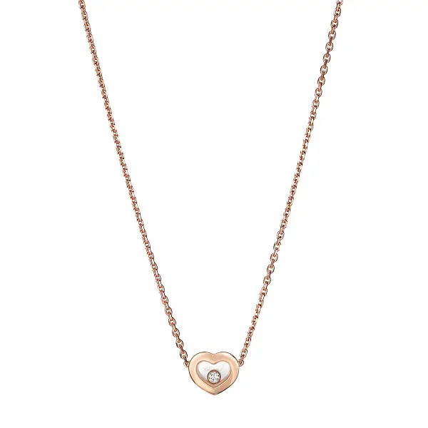 Gold Chopard Happy Diamonds Necklace 81A054-5001
