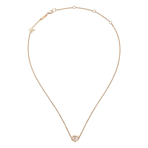 Gold Chopard Happy Diamonds Necklace 81A054-5001