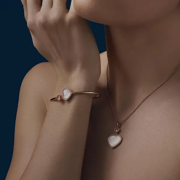 Gold Chopard Happy Hearts Bracelet 85A074-5304