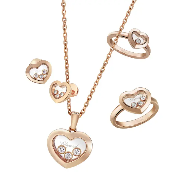 Chopard Happy Diamonds 18K Rose Gold Ring 82A054-5000