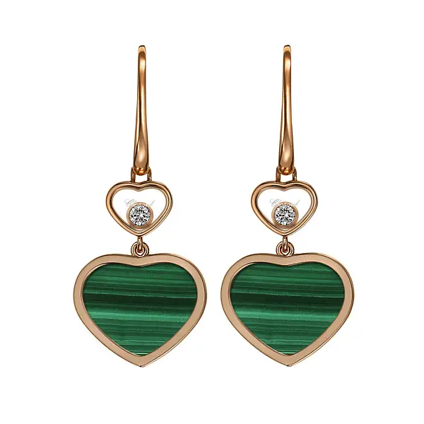 Gold Earrings Chopard Happy Hearts 837482-5111