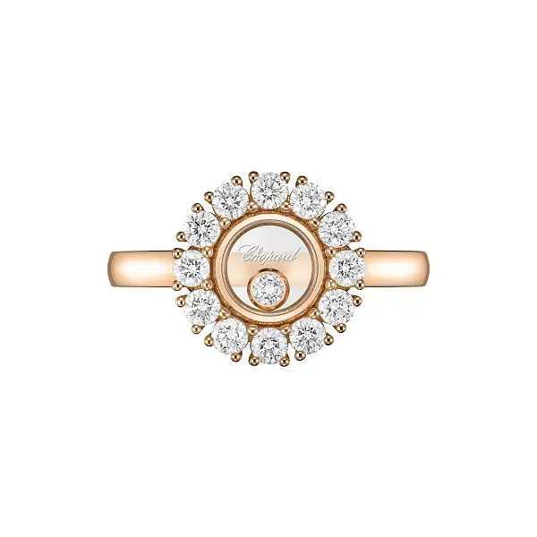 Gold Ring Chopard Happy Diamonds 82A609-5112