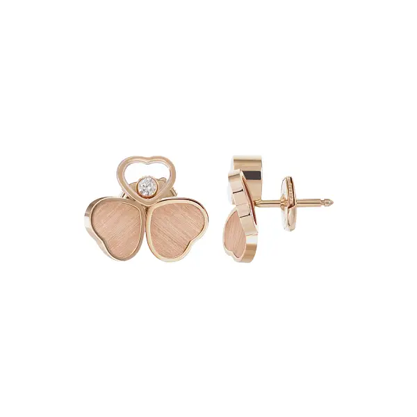 Gold Earrings Chopard Happy Hearts 83A083-5701
