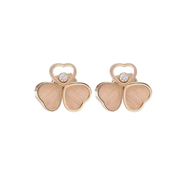 Gold Earrings Chopard Happy Hearts 83A083-5701