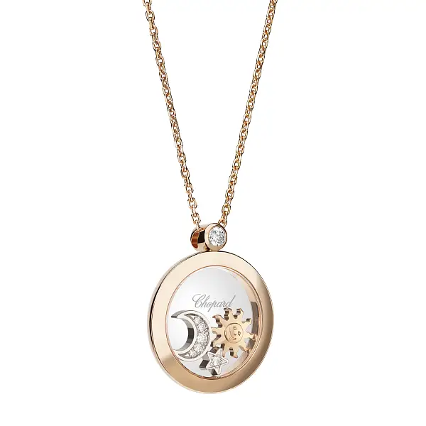 Gold Pendant Chopard Happy Diamonds 799434-5201