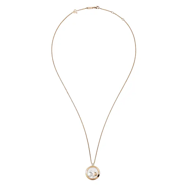 Gold Pendant Chopard Happy Diamonds 799434-5201