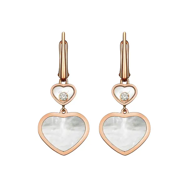 Gold Earrings Chopard Happy Hearts 837482-5310