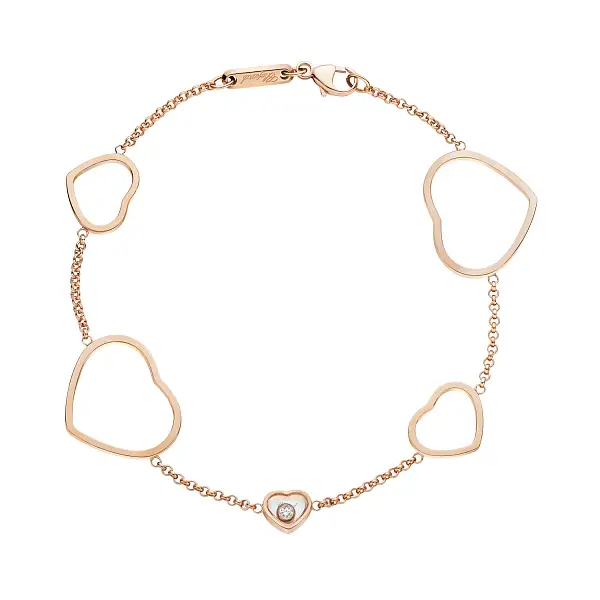 Gold Chopard Happy Hearts Bracelet 857482-5001