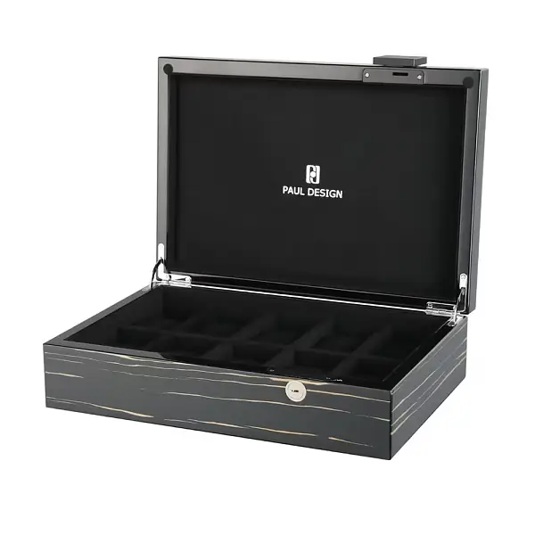 Paul Design Collector 10 Watch Box Black Shadow