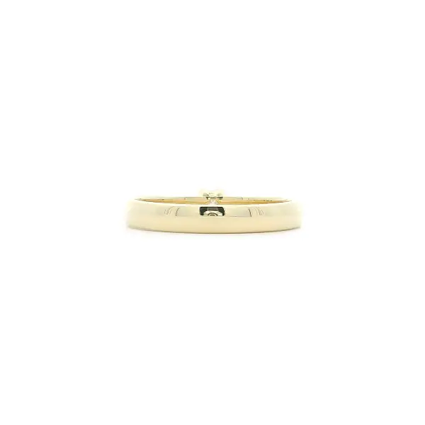 Engagement Ring in Yellow Gold with 0.14 ct Diamond