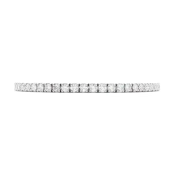 Gold tennis bracelet with diamonds