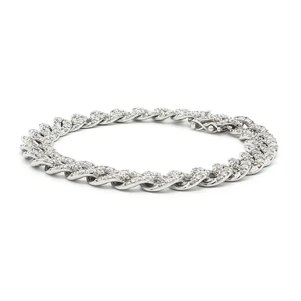 White Gold Diamond Link Bracelet