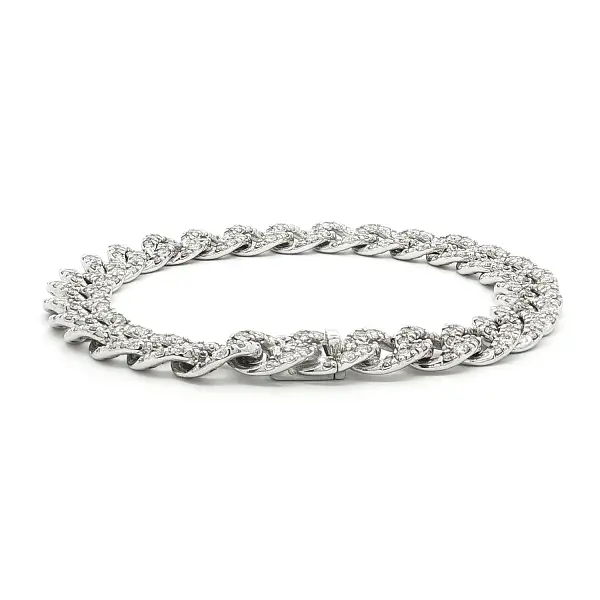 White Gold Diamond Link Bracelet