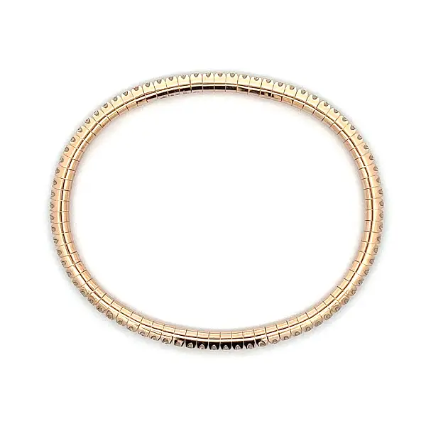 Tennis Bracelet in Rose Gold with Diamonds