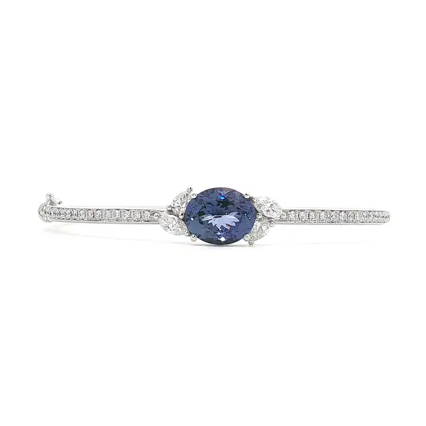 White Gold Bracelet with Tanzanite and Diamonds