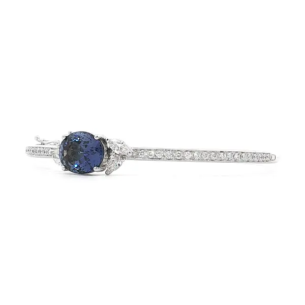 White Gold Bracelet with Tanzanite and Diamonds