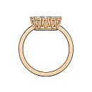 Gold Ring Chopard Happy Diamonds 82A609-5000