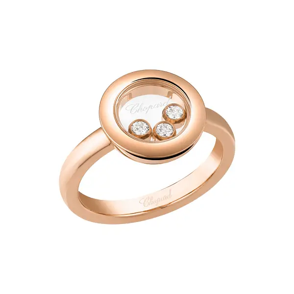 Gold Ring Chopard Happy Diamonds 82A018-5000