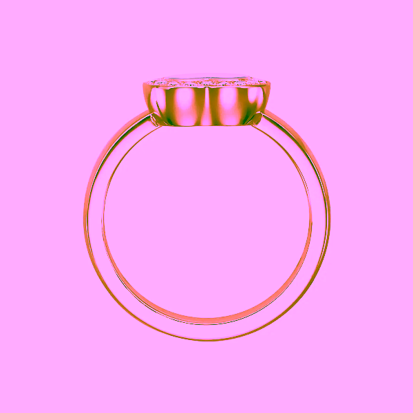 Gold Ring Chopard Happy Diamonds 82A054-5200