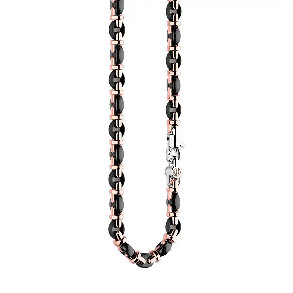 Gold Men's Chain Zancan with Ceramics
