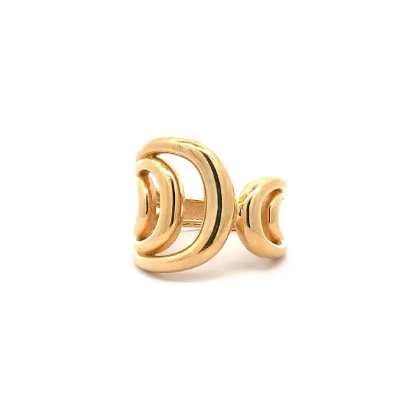 Gold ring – open organic design