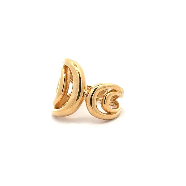 Gold ring – open organic design