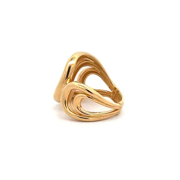 Gold ring – open organic design