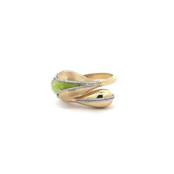 Gold Ring with Green Stone