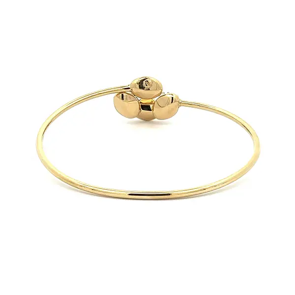 Gold Bracelet with Black Zirconia