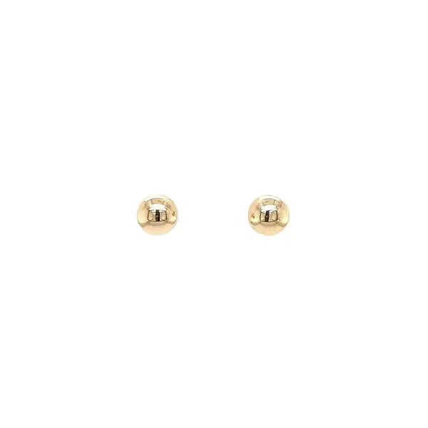 Gold Ball Stud Earrings