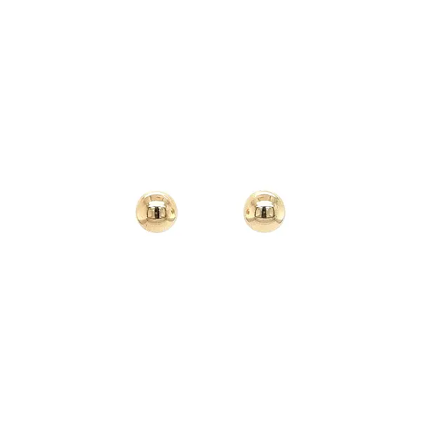 Gold Minimalist Ball Stud Earrings