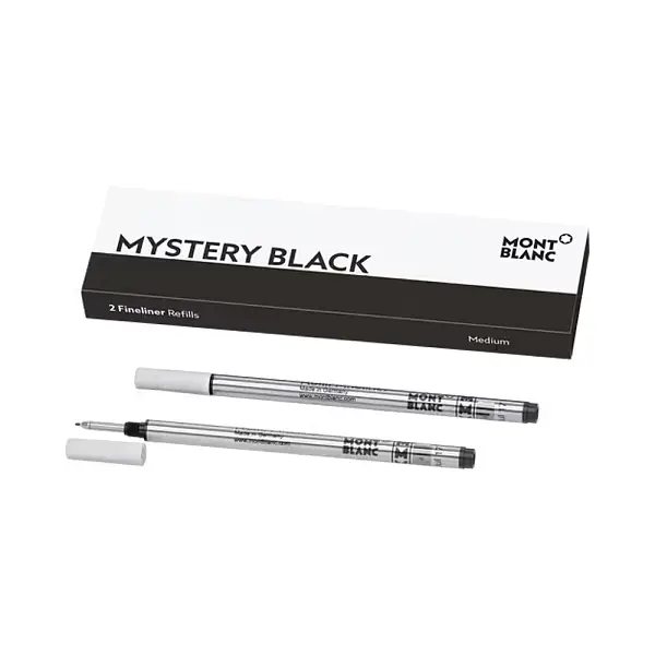 Montblanc 2x Fineliner M Refills, Mystery Black MB128246