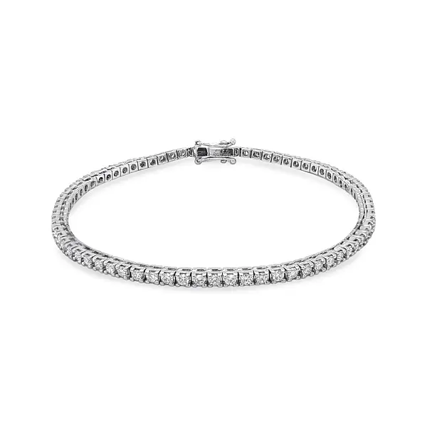 Gold Tennis Bracelet with Diamonds