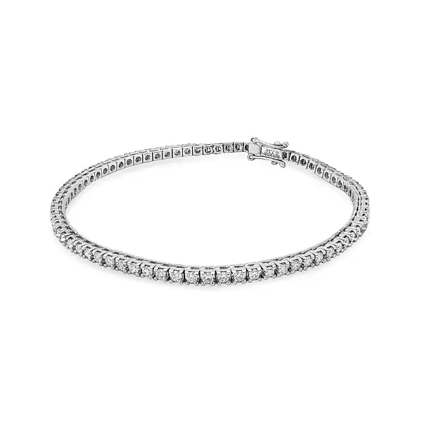 Gold Tennis Bracelet with Diamonds