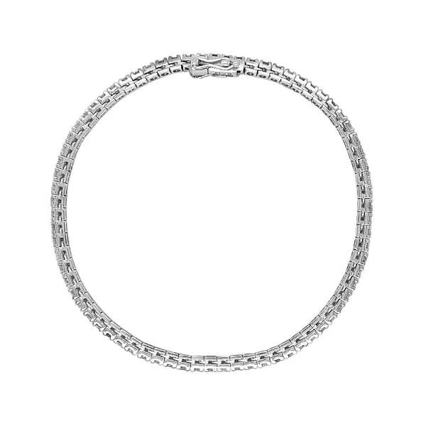 Gold Tennis Bracelet with Diamonds