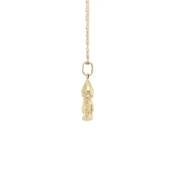 Gold Fairy Pendant with Magic Wand