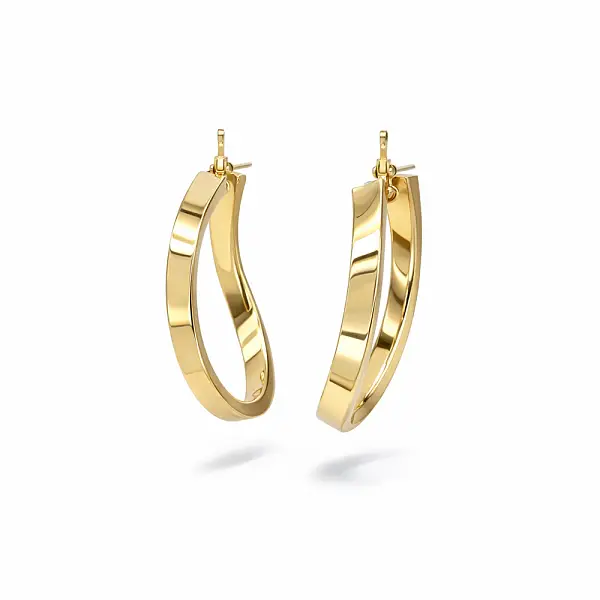 Yellow Gold Hoop Earrings