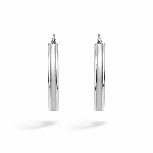 Gold Hoop Earrings in Mixed Gold