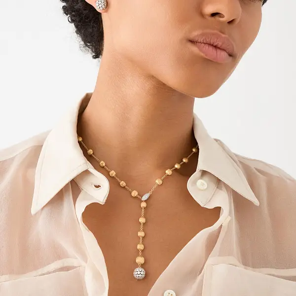 Marco Bicego Africa Alta Gold Necklace CB2900-B B2 YW Q6