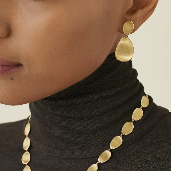 Gold Earrings Marco Bicego Lunaria OB1348 Y