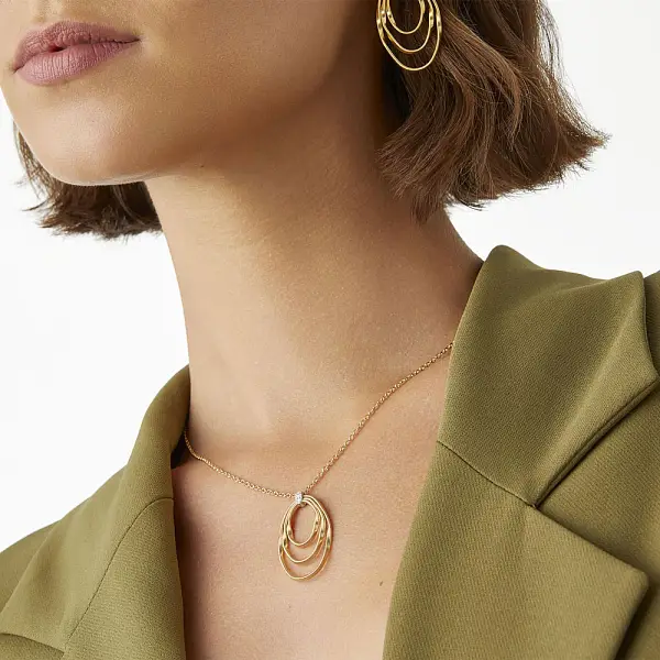 Gold Pendant Marco Bicego Marrakech Onde CG785 B YW