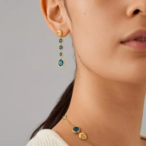 Gold Earrings Marco Bicego Jaipur OB901 TPL01 Y