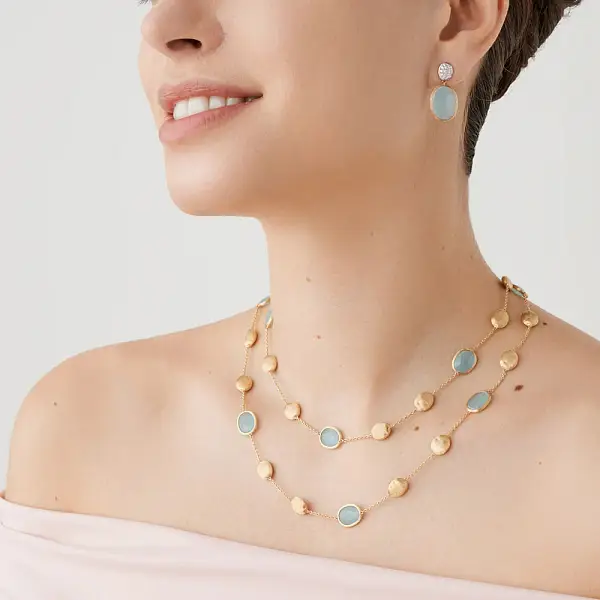 Gold Earrings Marco Bicego Siviglia OB1799-B AQ01 YW