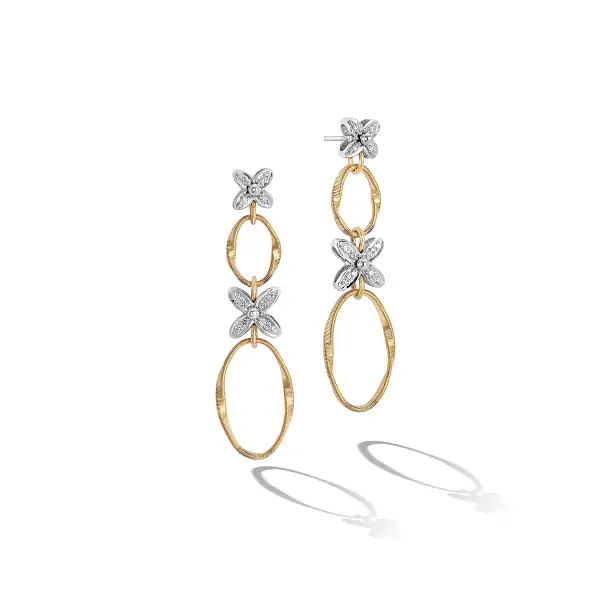 Gold Earrings Marco Bicego Marrakech Onde OG396 B3 YW