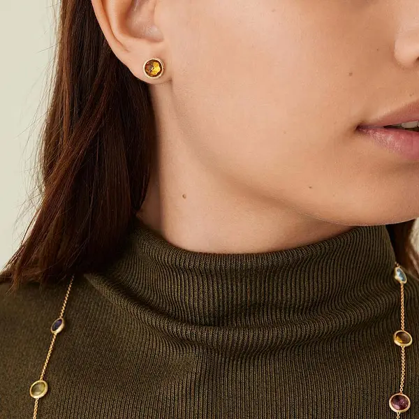 Gold Earrings Marco Bicego Jaipur OB957 QG01 Y